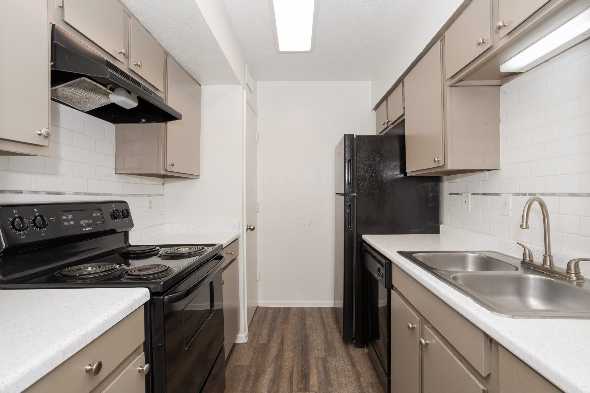 Updated Josey Place apartment kitchen